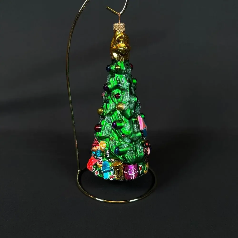 Vintage Christopher Radko SPRUCED UP SPRUCE Tree Ornament 7